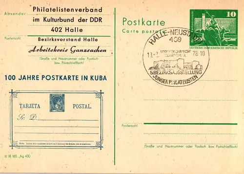 Halle - Arbeitskreis Ganzsachen Halle P 79 - 4a/78 