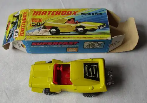 Matchbox Superfast Woosh-N-Push Nr. 58 Lesney Products 1971 OVP (118248)