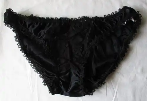 DDR Dessous Slip schwarz Spitze Dederon Gr. 44 Marke Stretta (159874)