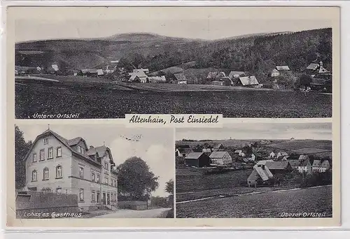 46351 Mehrbild Ak Altenhain Post Einsiedel Lohsses Gasthaus 1942