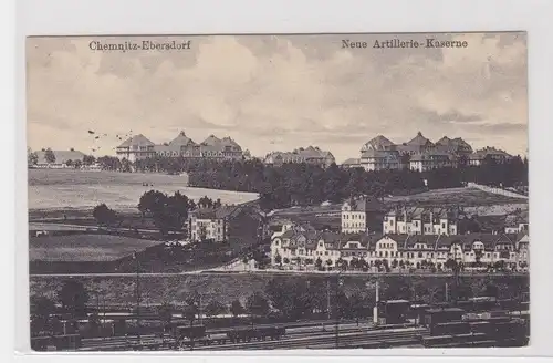 904574 Feldpost Ak Chemnitz-Ebersdorf - neue Artillerie-Kaserne 1917