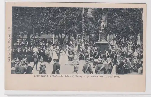 904647 Ak Enthüllung des Denkmals Friedrich Franz III zu Rostock am 19.6.1901