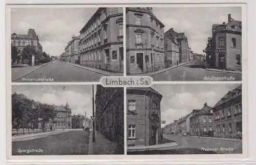 58519 Mehrbild Ak Limbach in Sachsen Frohnaer Strasse usw. 1941