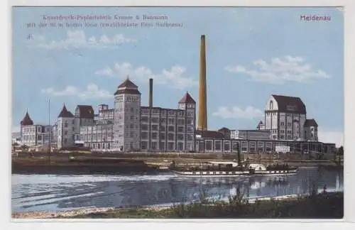 92546 Ak Heidenau Kunstdruck Papierfabrik Krause & Baumann 1919