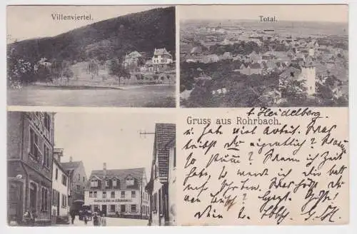 89583 Mehrbild Ak Gruß aus Rohrbach bei Heidelberg Gasthaus usw. 1906