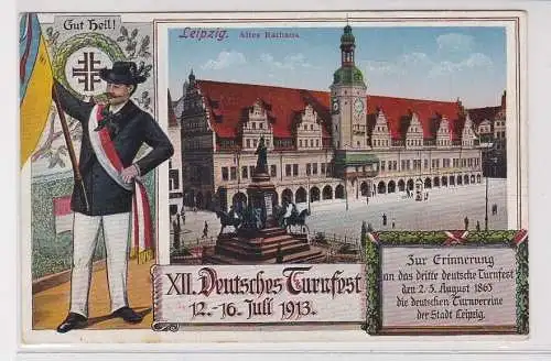 901962 Ak Leipzig XII. Deutsches Turnfest Juli 1913 Altes Rathaus