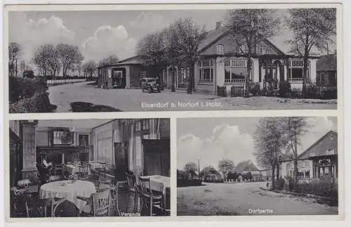 03462 Mehrbild Ak Eisendorf bei Nortorf in Holstein Gasthof 1934
