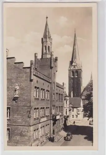 86903 Ak Bitterfeld Rathaus um 1950