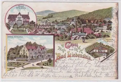 91031 AK Gruss aus Bad Liebenstein - Villa Georg & Feodora, Schloss Altenstein