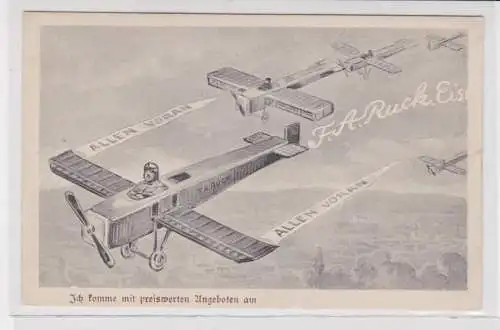 908540 Reklame Ak F.A.Ruck Eisleben Kolonialwarengroßhandlung um 1927