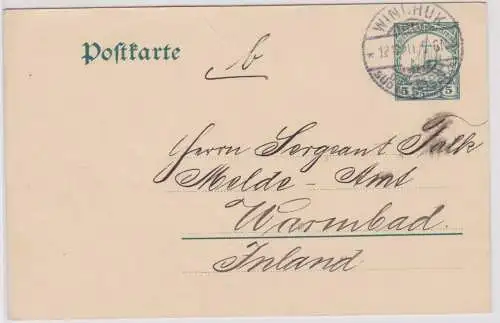 902064 Ganzsache P18 Deutsch Süd-Westafrika Namibia Stempel Windhuk 1911