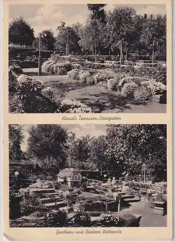 906633 Mehrbild Ak Gasthaus und Bäckerei Wetterwitz, Hänesls Terrassen Steingart