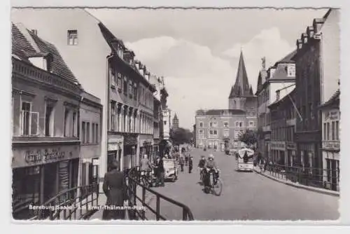 73362 Ak Bernburg Saale - Am Ernst-Thälmann-Platz 1957