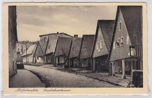 98180 Ak Mittelwalde Międzylesie Grulicherstraße um 1930