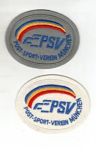 Patch Aufnäher Post Sport Verein München SV Fussball PSV 2 Stück