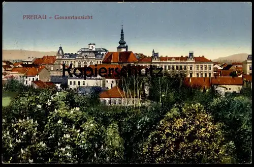 ALTE POSTKARTE PRERAU = GESAMTANSICHT PANORAMA Mähren Prerov Prerova Tschechische Republik Ansichtskarte postcard cpa AK