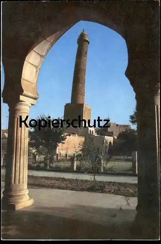 ÄLTERE POSTKARTE MOSUL THE LEANING MINARET Mossul Iraq Irak cpa postcard Ansichtskarte AK