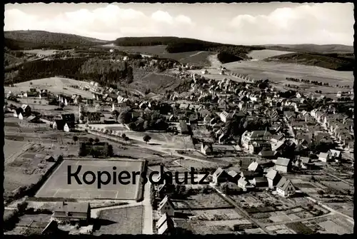 ÄLTERE POSTKARTE WINTERBERG SAUERLAND LUFTAUFNAHME FUSSBALLFELD Fussball-Platz Stadion stade stadium cpa postcard AK