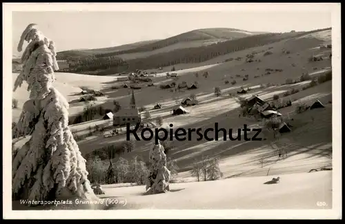 ALTE POSTKARTE GRUNWALD 1932 ZIELENIEC GLATZER BERGLAND Duszniki Zdroj Glatz Klodzko Kladsko Polska Poland Schlesien