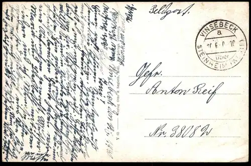 ALTE POSTKARTE VINSEBECK IN WESTFALEN 1940 STEINHEIM Kreis Höxter cpa postcard AK Ansichtskarte