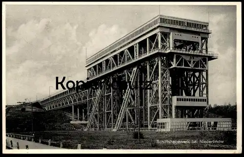 ALTE POSTKARTE SCHIFFSHEBEWERK BEI NIEDERFINOW ship's lift ascenseur à bateau Ansichtskarte AK cpa postcard