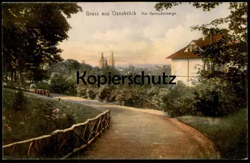 ALTE POSTKARTE GRUSS AUS OSNABRÜCK AM GERTRUDENBERGE GERTRUDENBERG PANORAMA TOTAL cpa postcard AK Ansichtskarte