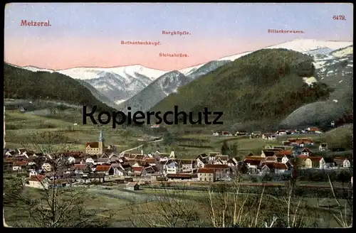 ALTE POSTKARTE METZERAL ROTHENBACHKOPF BURGKÖPFLE STEINABRUCK SILLACKERWASEN BAHNHOF gare AK Ansichtskarte postcard