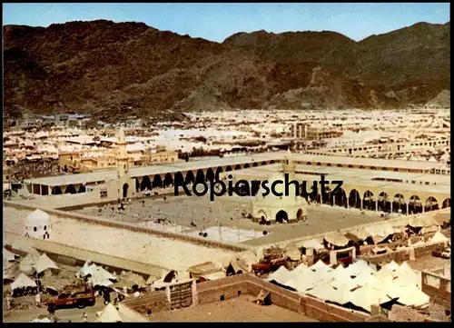 ÄLTERE POSTKARTE GENERAL VIEW OF MUNA Panorama Totalansicht Saudi Arabia Saudi-Arabien cpa Ansichtskarte postcard AK