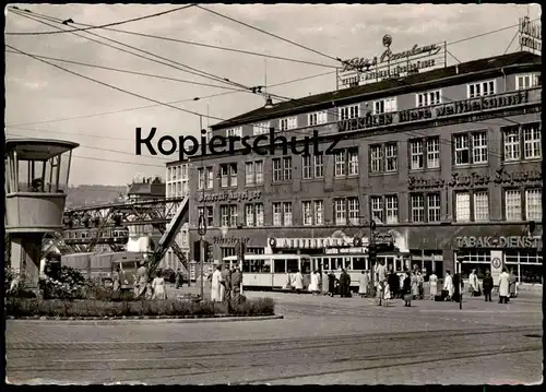 ÄLTERE POSTKARTE WUPPERTAL-ELBERFELD KÖBO-HAUS LUNIKA WÄSCHT WUNDERBAR BMW WICKÜHLER BIER TABAK DIENST LKW camion truck