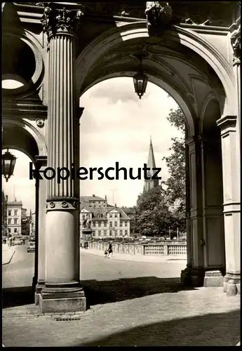 ÄLTERE POSTKARTE SCHWERIN BLICK VOM SCHLOSSEINGANG ZUM DOM AK Ansichtskarte postcard cpa