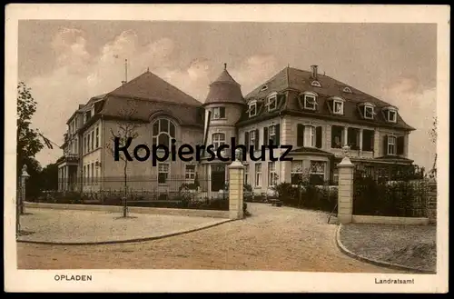 ALTE POSTKARTE LEVERKUSEN OPLADEN LANDRATSAMT Amt Villa postcard cpa AK Ansichtskarte