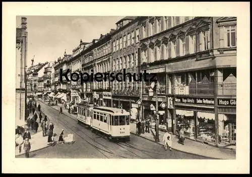 ALTE POSTKARTE CHEMNITZ POSTSTRASSE HUGO GÖRNITZ RADIO HENKEL Strassenbahn tram tramway Ansichtskarte cpa AK postcard