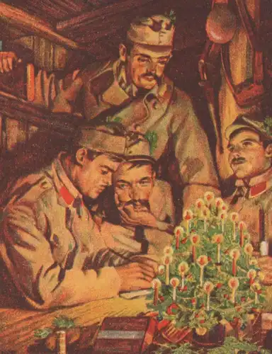 ALTE POSTKARTE SOLDATEN KRIEGSWEIHNACHT 1916 WEIHNACHTEN Soldat christmas Alfred Offner cpa Ak Ansichtskarte postcard