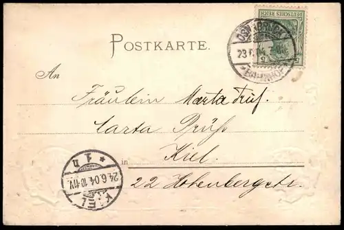 ALTE LITHO PRÄGE POSTKARTE OSNABRÜCK TOTAL-ANSICHT Krone Wappen Total Gesamtansicht Ansichtskarte postcard cpa AK