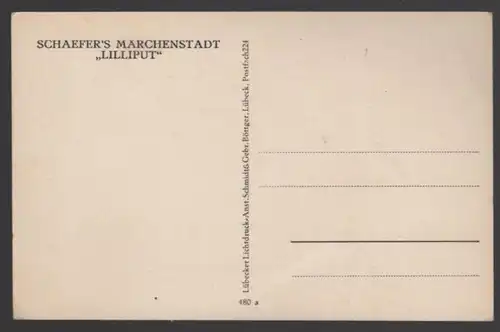 ALTE POSTKARTE SCHAEFER'S MÄRCHENSTADT LILLIPUT EHEPAAR MIT KIND Liliputaner lilliputian midget postcard Ansichtskarte