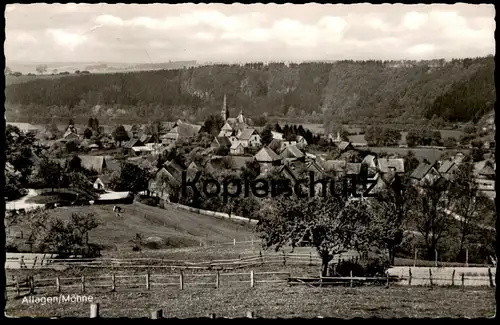 ÄLTERE POSTKARTE ALLAGEN MÖHNE PANORAMA TOTALANSICHT WARSTEIN postcard Ansichtskarte AK cpa