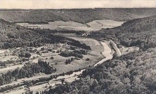 ÄLTERE POSTKARTE BONJOUR DE LA PETITE SUISSE LUXEMBOURGEOISE bei Echternach Berdorf Grundhof Luxemburg Luxembourg cpa