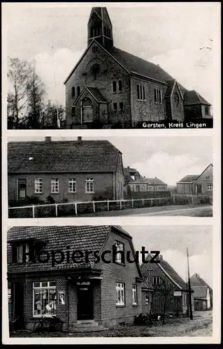 ALTE POSTKARTE GERSTEN BEI LENGERICH KREIS LINGEN EMSLAND Persil Motorrad motorcycle motorbike moto AK cpa postcard