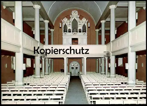 POSTKARTE BAD NENNDORF ST.-GODEHARDI KIRCHE ORGELPROSPEKT AUS DER BAROCKZEIT ORGEL interieur l'église orgue organ church