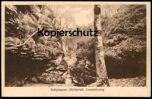 ALTE POSTKARTE SCHIPKAPASS MULLERTAL Person Wanderer Mann man Luxemburg Luxembourg cpa postcard Ansichtskarte AK