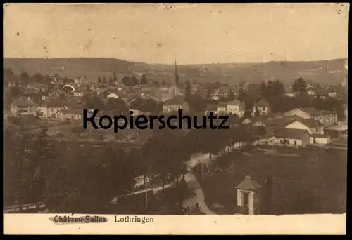 ALTE POSTKARTE CHATEAU-SALINS PANORAMA Lorraine Lothringen Moselle cpa postcard AK Ansichtskarte