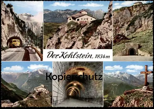 ÄLTERE POSTKARTE KEHLSTEIN BERCHTESGADEN KEHLSTEINHAUS TUNNEL BUS eagles nest postcard cpa Ansichtskarte AK