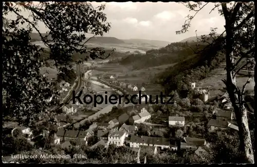 ÄLTERE POSTKARTE MÜRLENBACH EIFEL GEROLSTEIN Bahnstrecke Stellwerk Bahnhof Eisenbahn Railway chemin de fer postcard