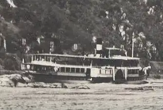 ALTE POSTKARTE AM RHEIN DIE PFALZ KAUB Dampfer Schiff ship St. Goarshausen Loreley cpa postcard Ansichtskarte AK