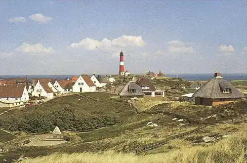 POSTKARTE SYLT LISTER HAFEN LEUCHTTURM HÖRNUM WESTERLAND Fischkutter Schiff fishing boat fisher cutter lighthouse cpa AK