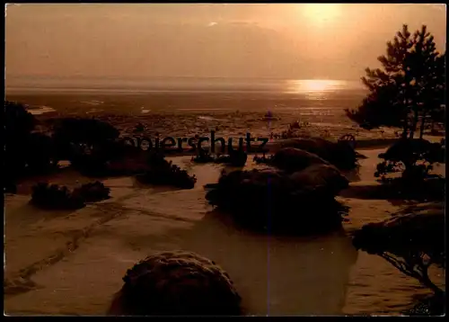 POSTKARTE SYLT WINTERMORGEN AM WATTENMEER Winter Schnee Dünen Dune Dunes Nordsee North sea Mer du nord Sunrise postcard