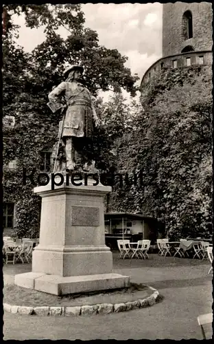 ÄLTERE POSTKARTE BIELEFELD SPARRENBURG MIT DENKMAL GROSSER KURFÜRST Burg monument castle cpa postcard AK Ansichtskarte