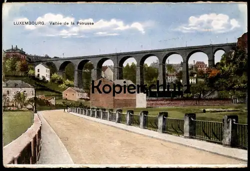 ALTE POSTKARTE LUXEMBOURG VALLÉE DE LA PETRUSSE Petrusweg Luxemburg AK cpa postcard Ansichtskarte