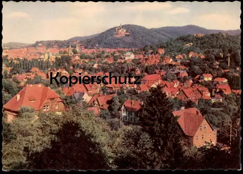 ÄLTERE POSTKARTE WERNIGERODE BLICK VON DER SENNHÜTTE FEUDAL-MUSEUM SCHLOSS WERNIGERODE AK Ansichtskarte cpa postcard