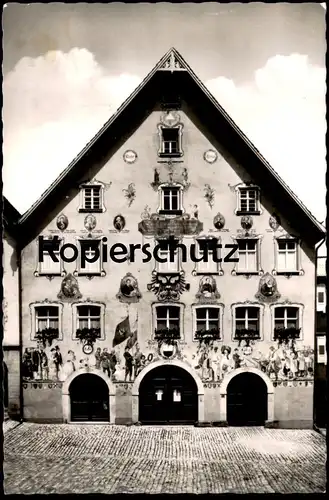 ÄLTERE POSTKARTE HORB AM NECKAR RATHAUS Haus mit Motivmalerei Ansichtskarte AK postcard cpa